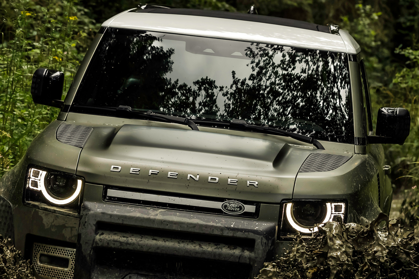 Defender - Neon LED Car Poster